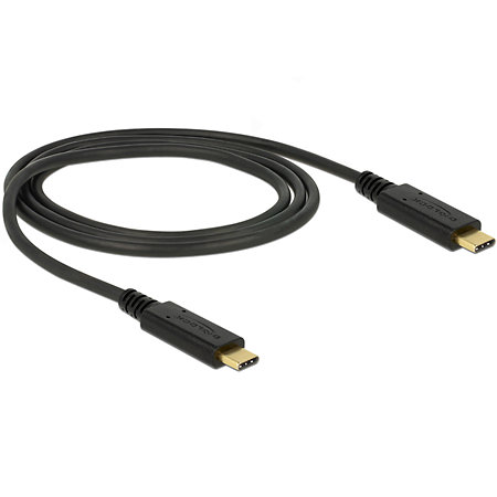 Delock Câble USB-C noir, longueur 1m