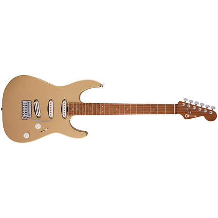 Pro-Mod DK22 SSS 2PT CM Pharaohs Gold Charvel
