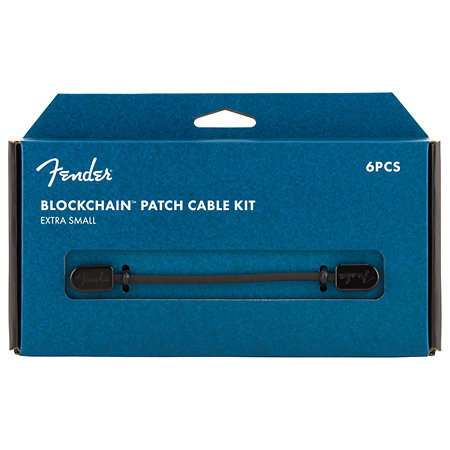 Blockchain Patch Cable Kit Black Extra Small Fender