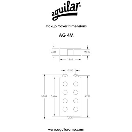 AG4MJ-HC Hum-Canceling Set Black 4 Strings Aguilar