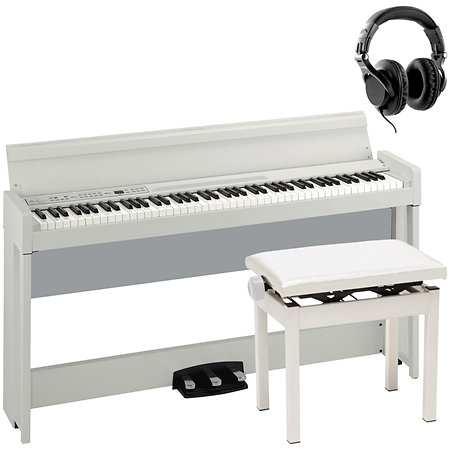 Korg C1 Air White + Banquette + casque