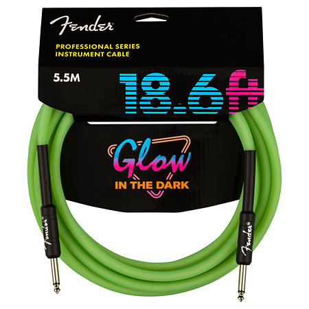 Fender Professional Glow in the Dark Cable Green 5.5M