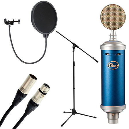 Blue Microphones BlueBird SL bundle avec pied + filtre antipop et câble 6m