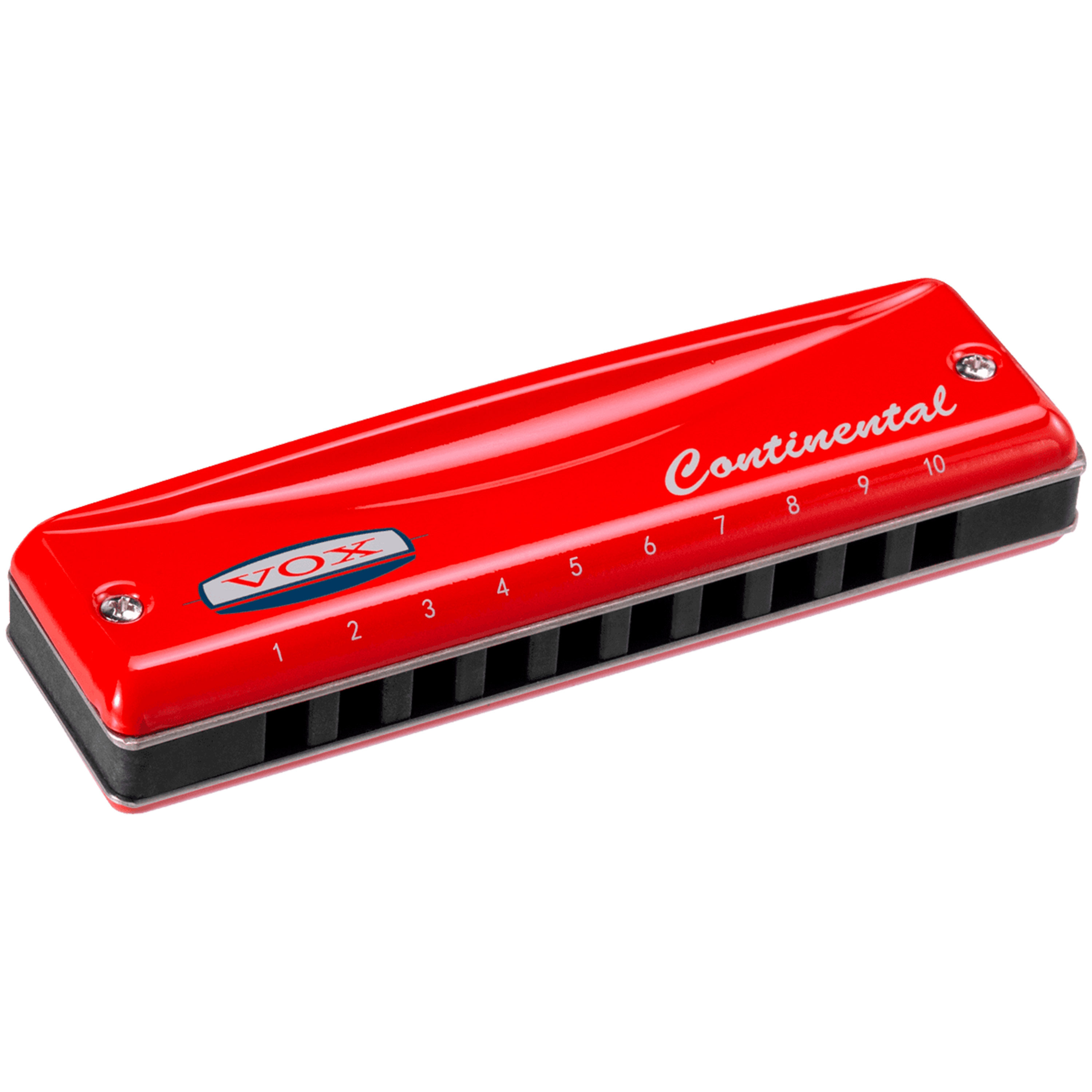 Harmonica Continental Type 1 En Clé De Sol (G) - 10 Trous, 20 Notes - Vert