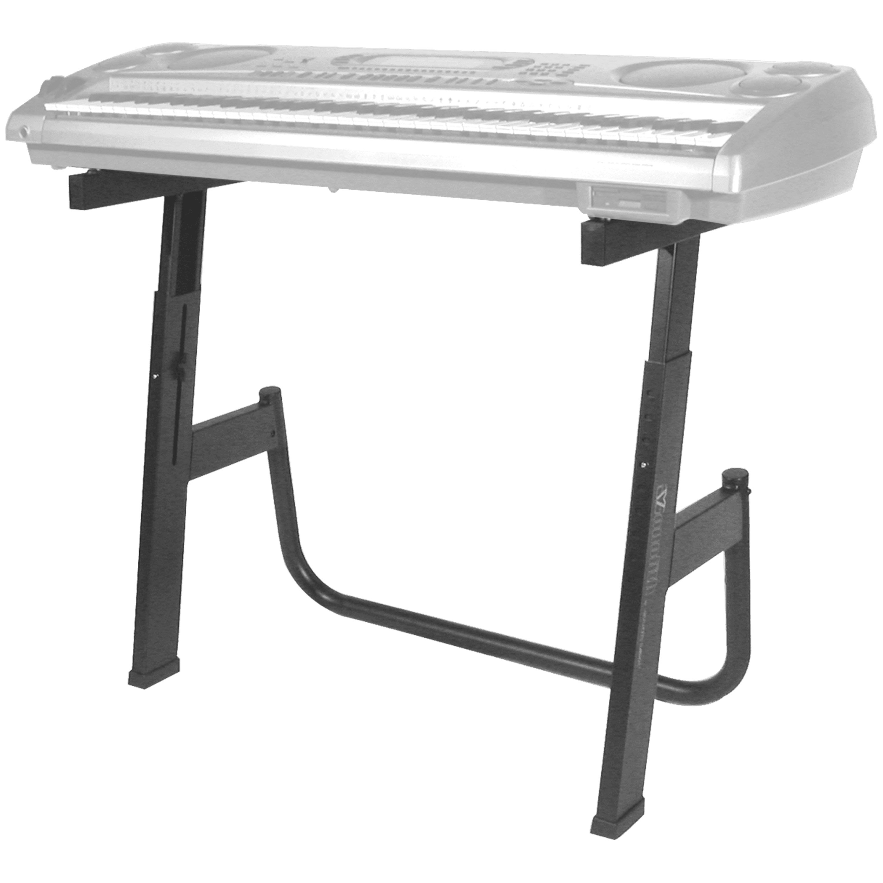 Quik Lok M/2 Monolith Add-On Tier – Adjustable Second Tier For M-91 Keyboard Stand, Holds 75lb, Black