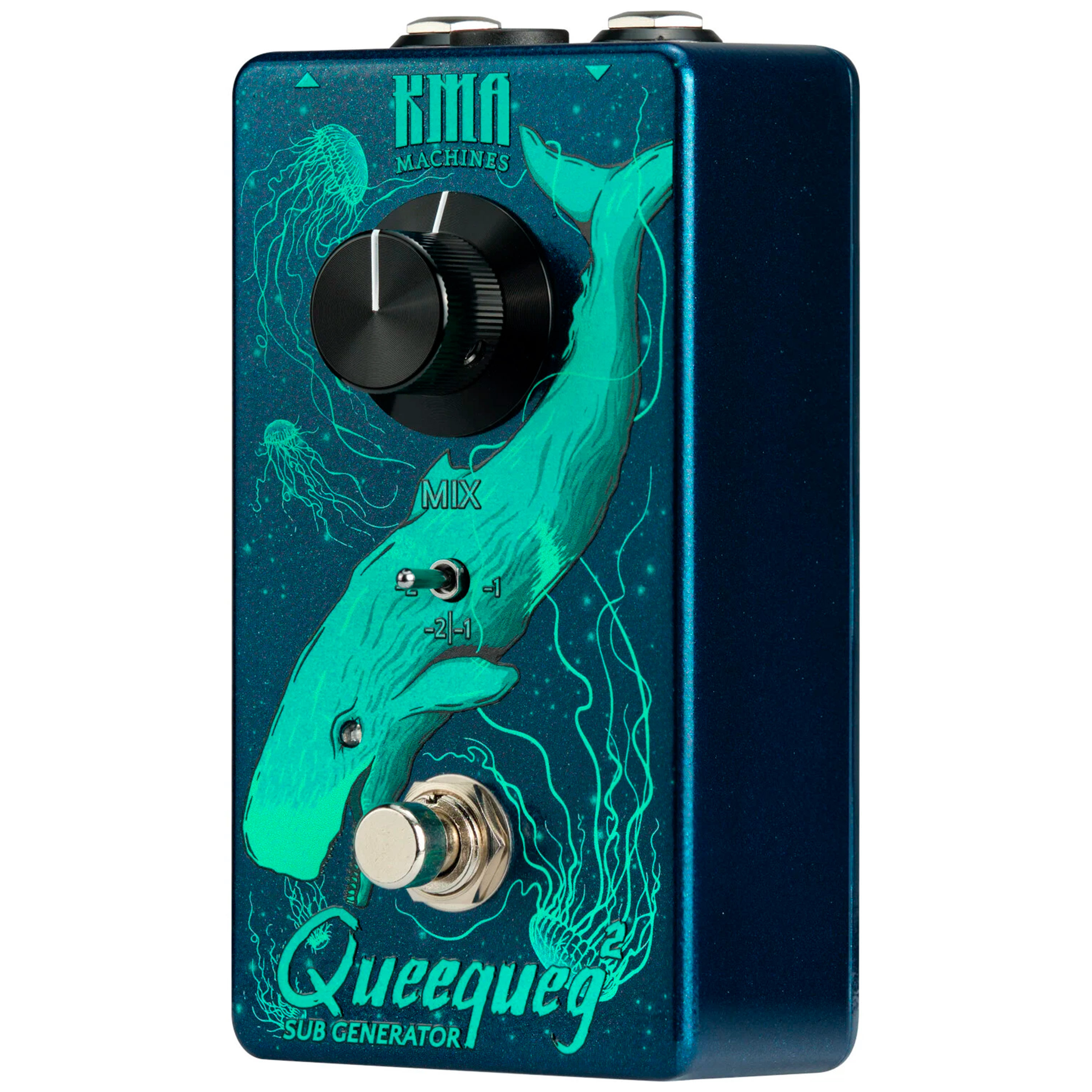 Pédale Effet Queequeg 2 Sub Octave Generator - KMA Machines Pour Guitare Électrique