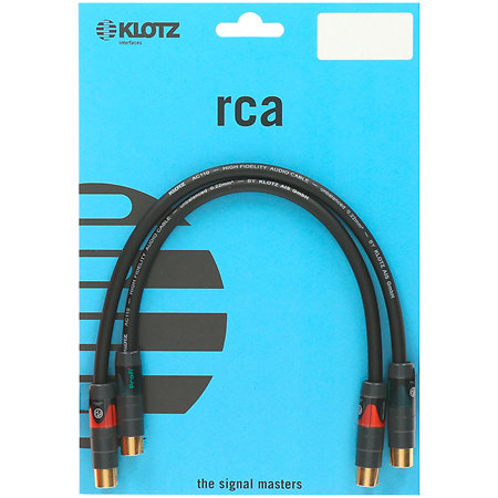 Jeu de 2 câbles RCA Audiolead High End 90 cm Klotz