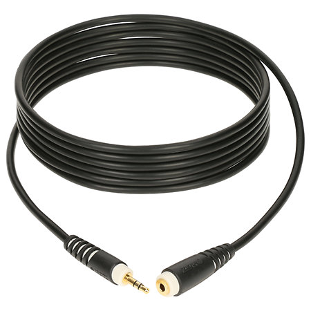 Câble Audio Jack Stéréo 3.5mm rallonge mâle/femelle Noir