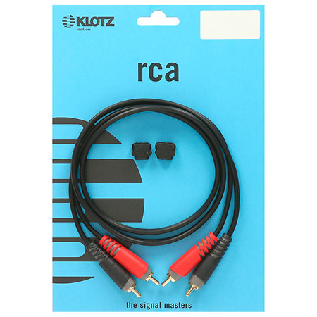 Klotz Câble bretelle RCA noir 2m KLOTZ