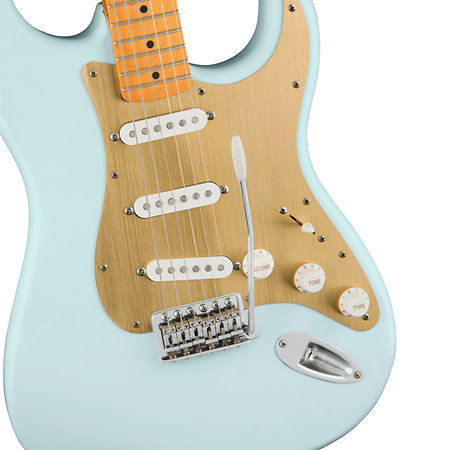 40th Anniversary Stratocaster Vintage Edition Satin Sonic Blue Squier by FENDER