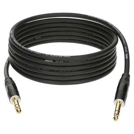 Câble Jack TRS 6.35mm 1m Qualité Supérieure Klotz