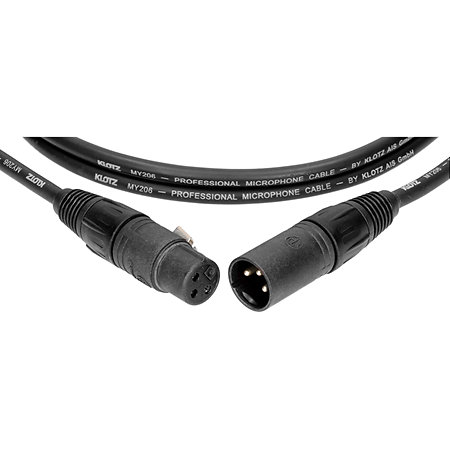 Klotz Câble M1 Pro XLR mâle/femelle Neutrik KMK, 10m