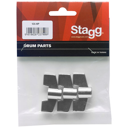 Stagg Jeu de 3 Écrous Papillon 8mm pour batterie STAGG