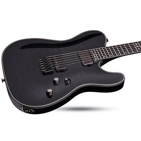 Hellraiser Hybrid PT - Trans Black Burst Schecter