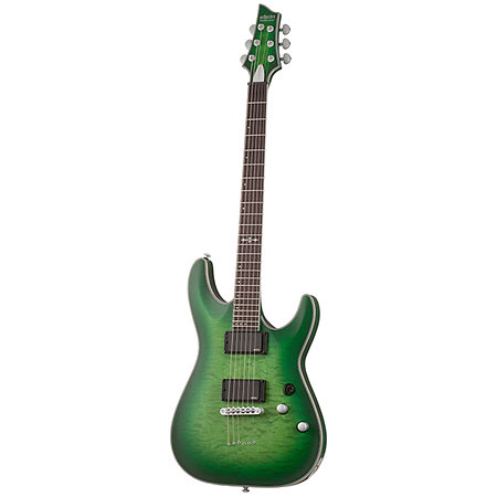 C-1 Platinum - Satin Green Burst Schecter