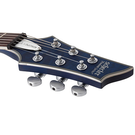 Schecter C-1 Platinum - Satin Trans Midnight Blue