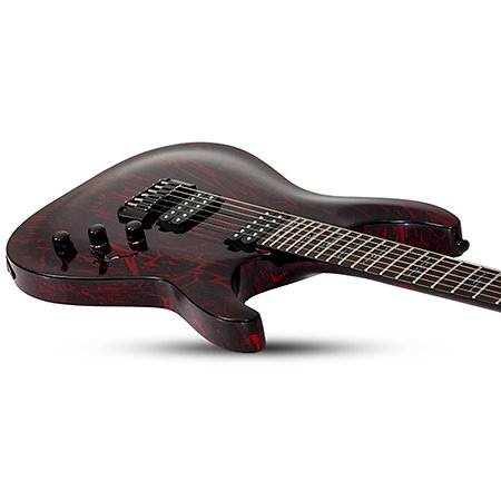 C-1 Silver Mountain - Blood Moon Schecter