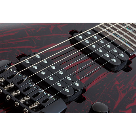 C-1 Silver Mountain - Blood Moon Schecter