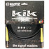 Câble KIK Jack TS mâle/mâle capuchons jaunes,3m Klotz