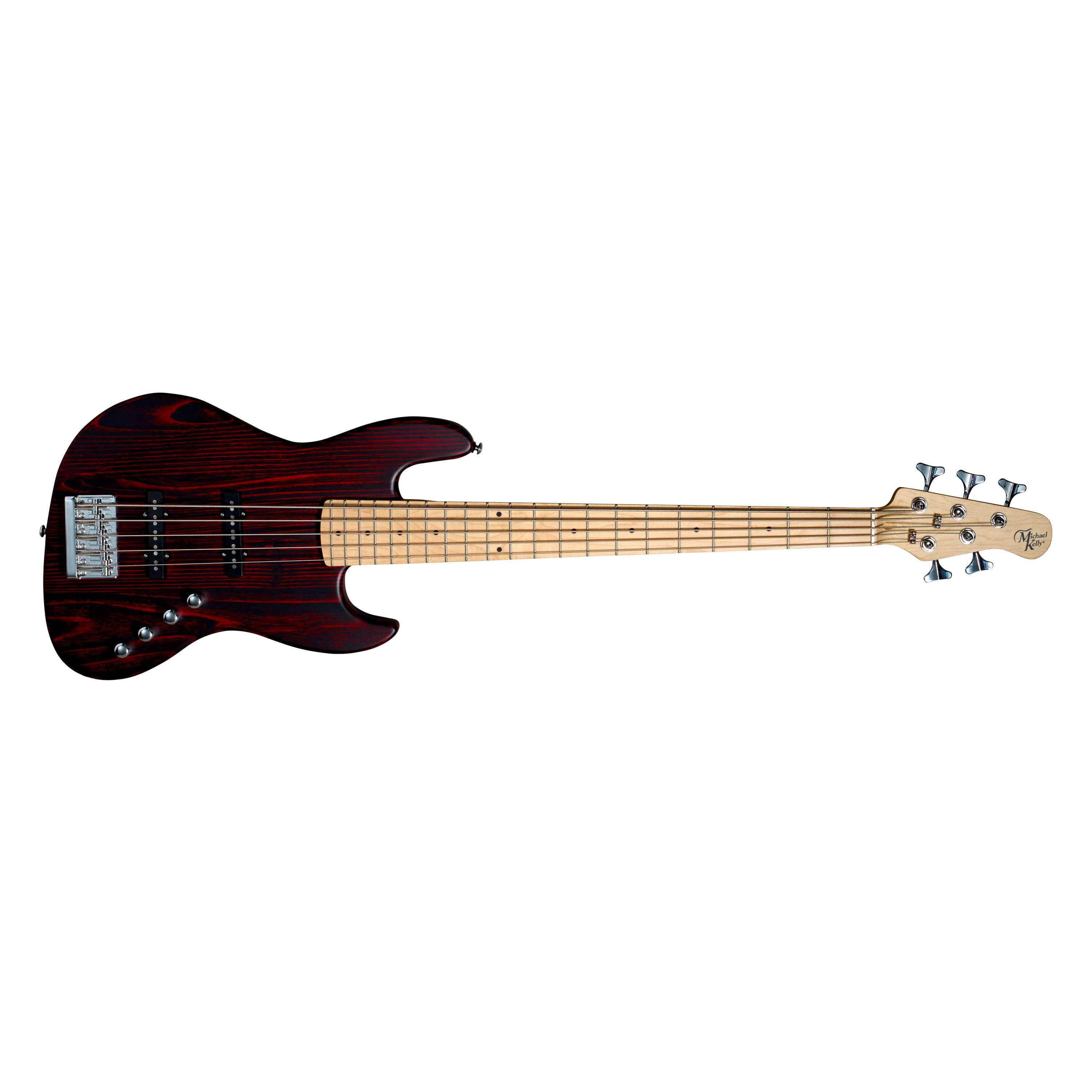Michael Kelly Element 5 Electric Bass Trans Red Basse Electrique