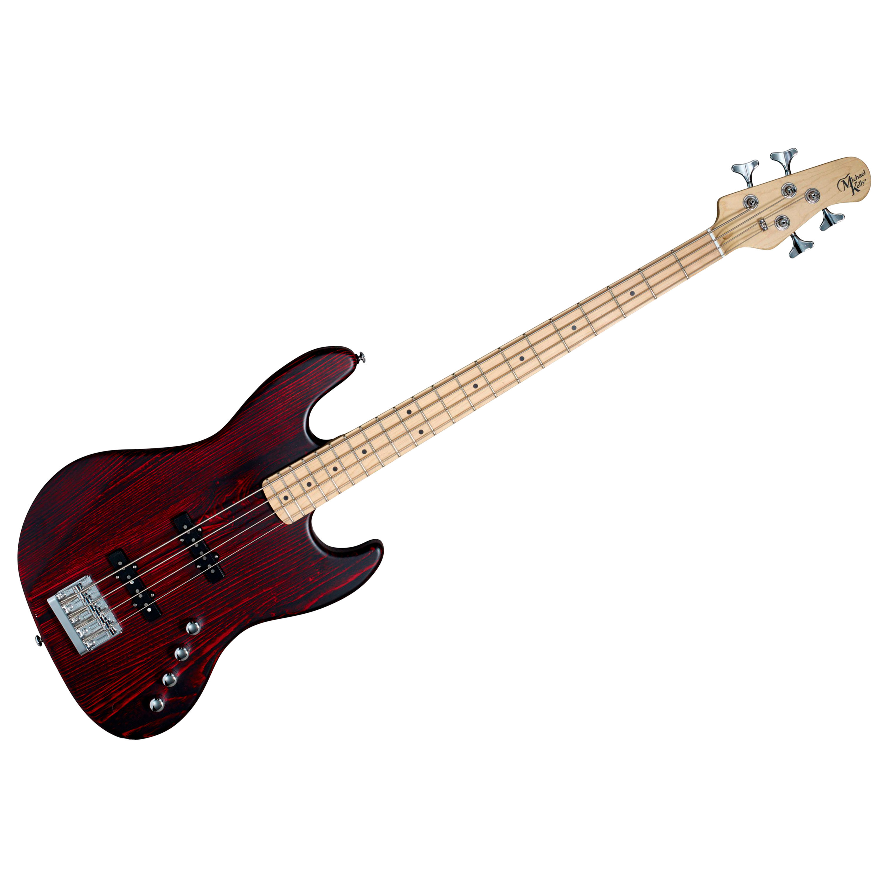 Michael Kelly Element 4 Trans Red Electric Bass Basse Electrique
