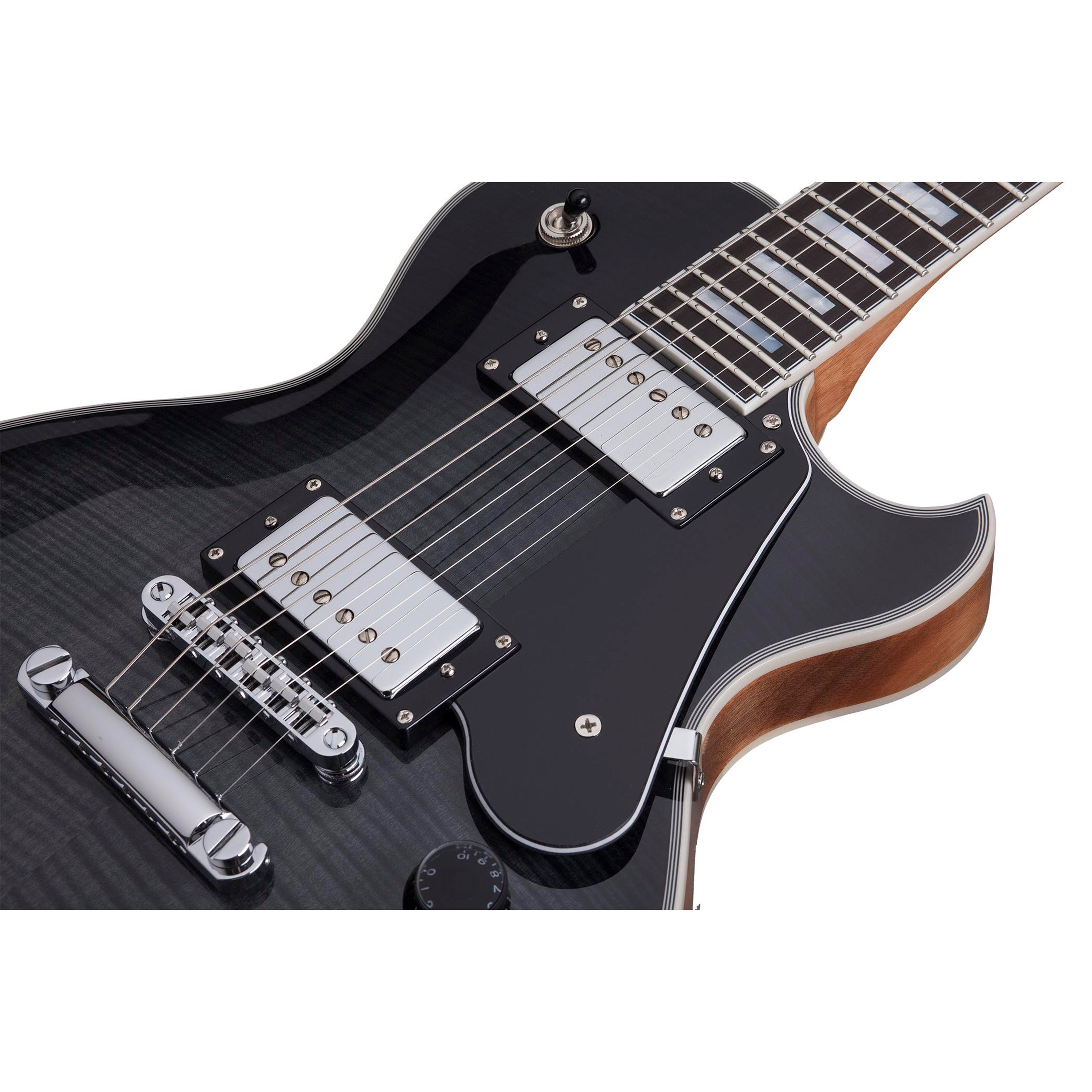 Schecter SoloII Custom Trans Black Burst Guitare forme LP