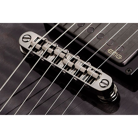 Hellraiser C-1 Hybrid - Trans Black Burst Schecter