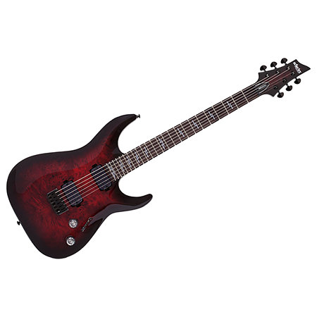 Omen Elite 6 - Black Cherry Burst Schecter