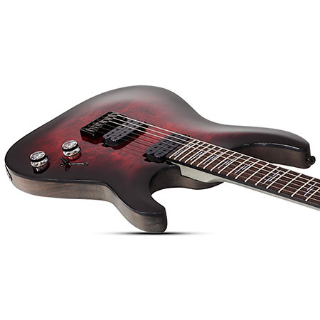 Omen Elite 6 - Black Cherry Burst Schecter