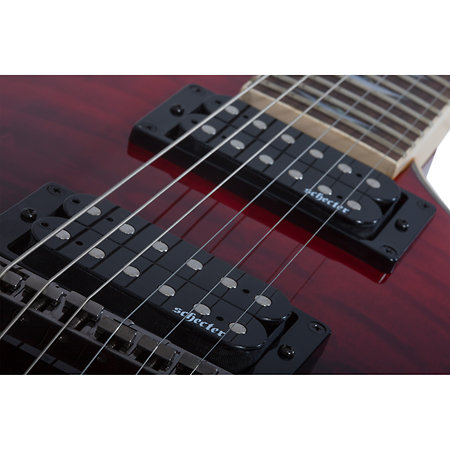 Omen Extreme-6, Blood Burst - Black Red Fade Schecter