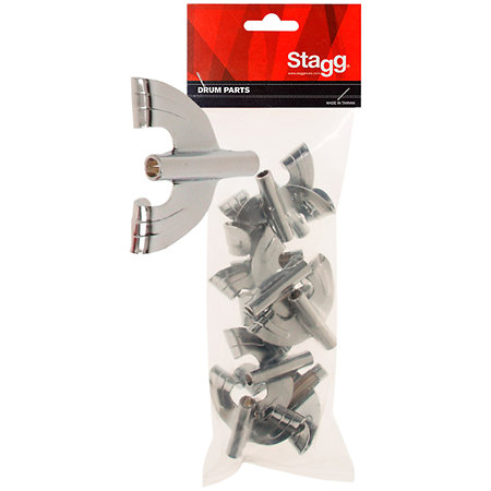 Stagg 3B-HP - Set de 10 crochets "Papillon" pour tirants de grosse caisse