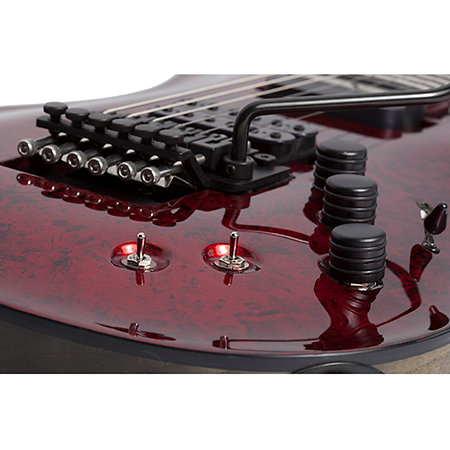 Apocalypse C-1 Floyd Rose, micro Sustainiac - Red Reign Schecter