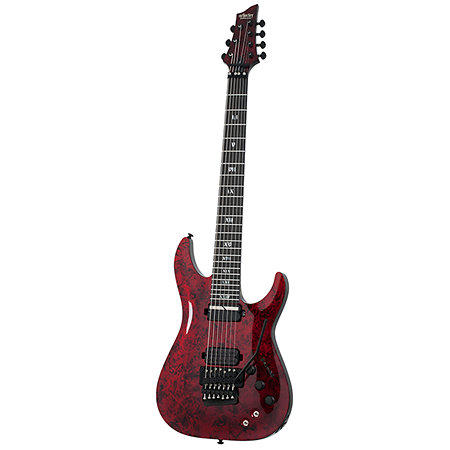 Apocalypse C-7 Floyd Rose, micro Sustainiac - Red Reign Schecter