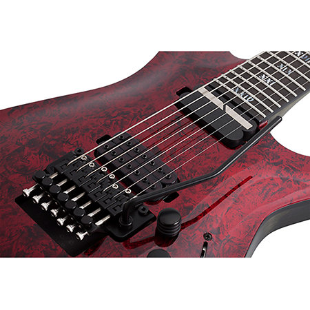 Apocalypse C-7 Floyd Rose, micro Sustainiac - Red Reign Schecter