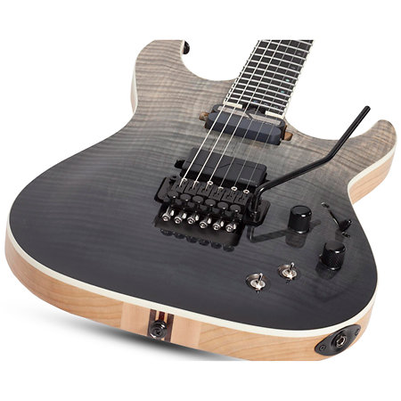 C-1 Floyd Rose SLS Elite, micro Sustainiac - Black Fade Burst Schecter
