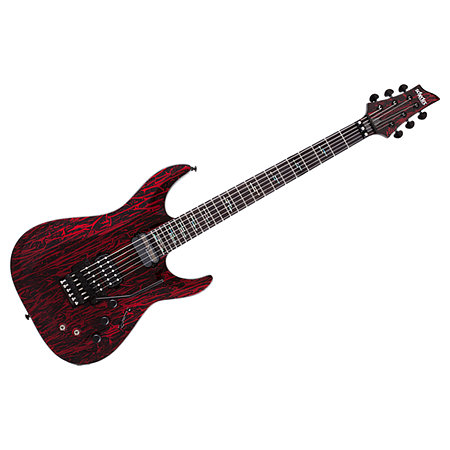 Schecter C-1 Silver Mountain Floyd Rose, micro Sustainiac - Blood Moon