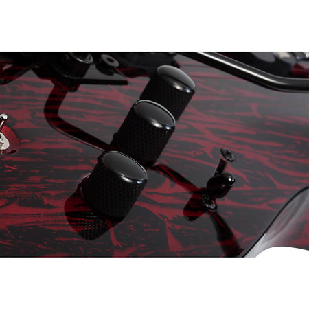 C-1 Silver Mountain Floyd Rose, micro Sustainiac - Blood Moon Schecter