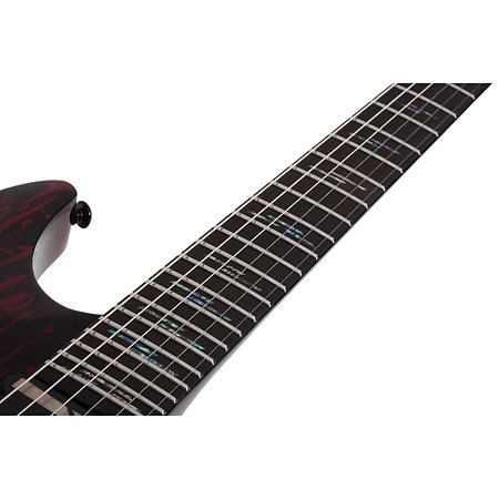 C-1 Silver Mountain Floyd Rose, micro Sustainiac - Blood Moon Schecter