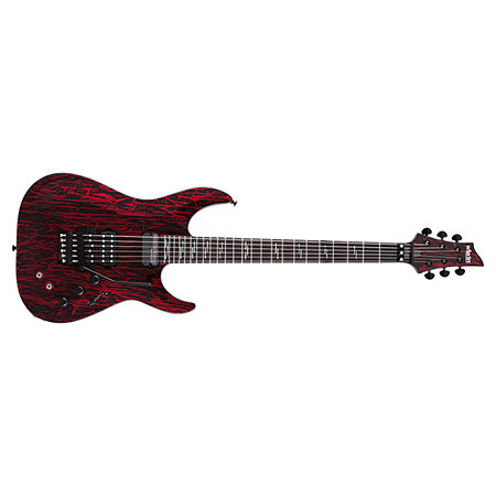 C-1 Silver Mountain Floyd Rose, micro Sustainiac - Blood Moon Schecter