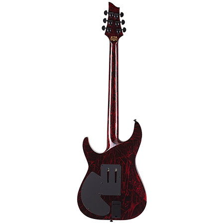 C-1 Silver Mountain Floyd Rose, micro Sustainiac - Blood Moon Schecter