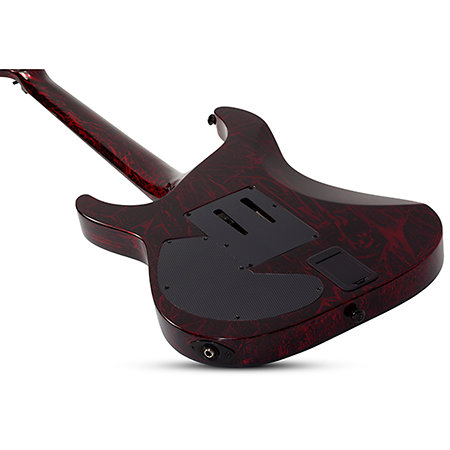 C-1 Silver Mountain Floyd Rose, micro Sustainiac - Blood Moon Schecter