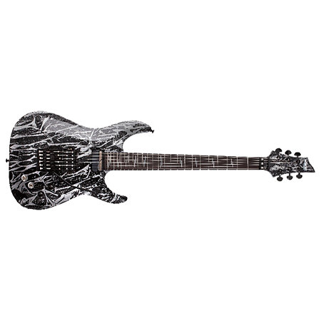 C-1 Silver Mountain Floyd Rose, micro Sustainiac - Silver Mountain Schecter