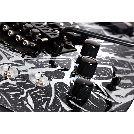 C-1 Silver Mountain Floyd Rose, micro Sustainiac - Silver Mountain Schecter