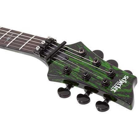 C-1 Silver Mountain Floyd Rose, micro Sustainiac - Toxic Venom Schecter