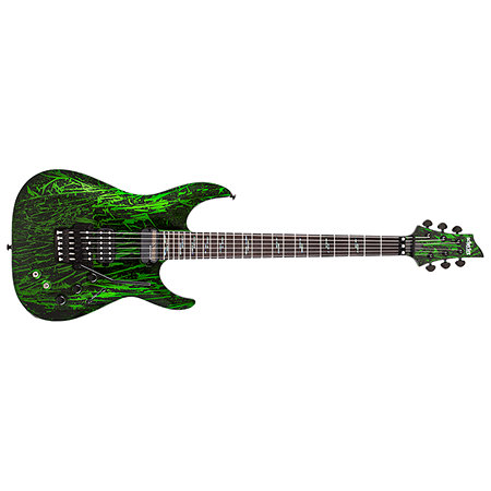 C-1 Silver Mountain Floyd Rose, micro Sustainiac - Toxic Venom Schecter