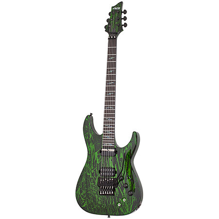 C-1 Silver Mountain Floyd Rose, micro Sustainiac - Toxic Venom Schecter