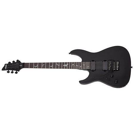 Damien 6 Floyd Rose - Satin Black gaucher Schecter