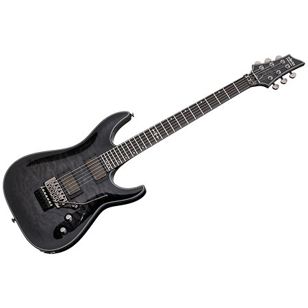 Schecter Hellraiser C-1 Hybrid Floyd - Trans Black Burst