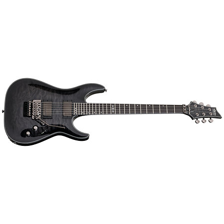Schecter Hellraiser C-1 Hybrid Floyd - Trans Black Burst