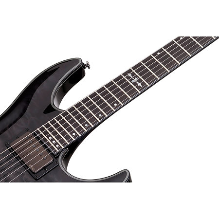 Hellraiser C-1 Hybrid Floyd - Trans Black Burst Schecter